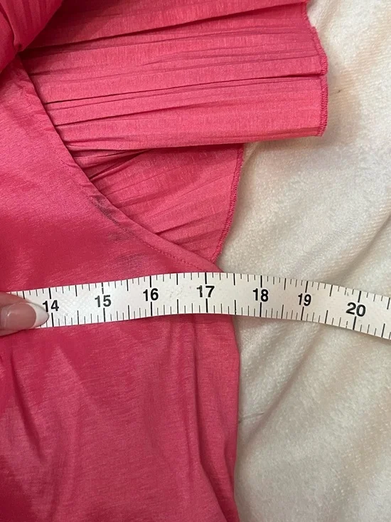 CeliaB Pink Prisma Ruffle Mini Dress Large barbiecore statement 38204 - Picture 6 of 11